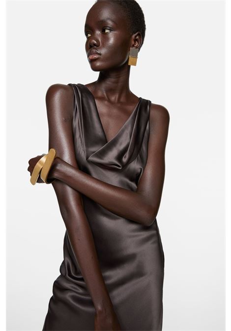 abito satin donna grafite ACNE STUDIOS | A20841BZG